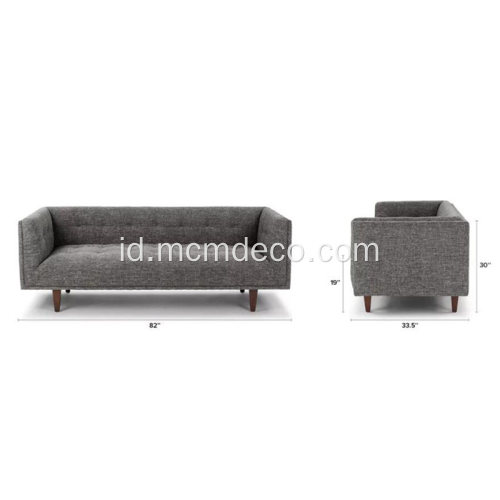 Perabotan Modern Cirrus Briar Grey Fabric Sofa